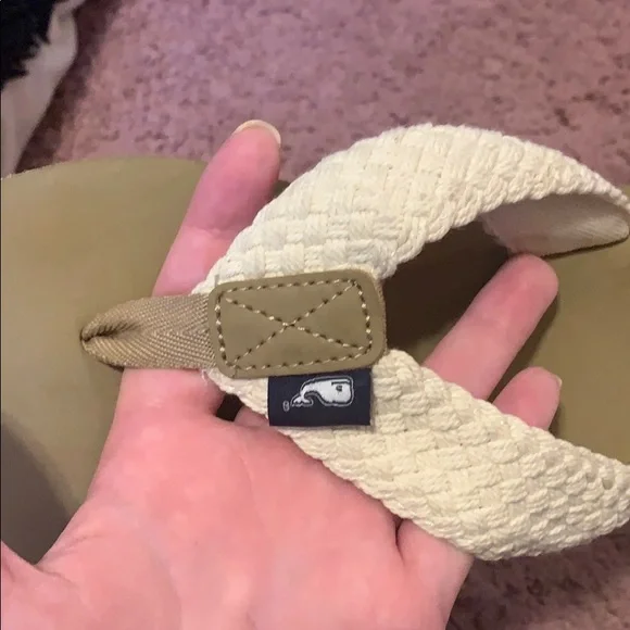 Vineyard Vines Kids Sandals - Cream and Tan - Picture 2 of 4